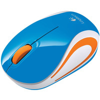 Мышь Logitech M187 (синий/оранжевый)