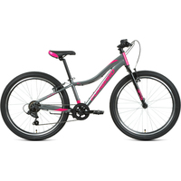 Велосипед Forward Jade 24 1.0 2022 (серый/розовый)