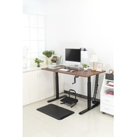 Стол для работы стоя ErgoSmart Manual Desk 1380x800x18 мм (бетон чикаго светло-серый/черный)