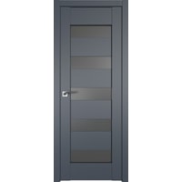 Межкомнатная дверь ProfilDoors 29U L 40x200 (антрацит, стекло графит)