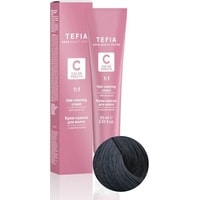 Крем-краска для волос Tefia Color Creats 4/81 (брюнет шоколад пепельный)