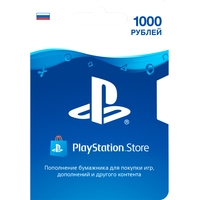 Карта оплаты Sony PlayStation Network 1000 рублей (карта)