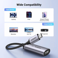 Адаптер Ugreen CM654 15575 DisplayPort - USB Type-C