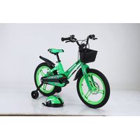 Детский велосипед Delta Prestige 16 2023 (зеленый, спицы, шлем)
