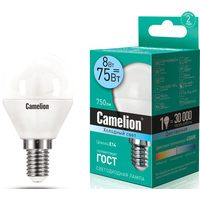 Светодиодная лампочка Camelion LED8-G45/845/E14 12393