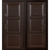 Металлическая дверь Стальная Линия Артур для дома 100У (коричневый)