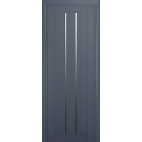 Межкомнатная дверь ProfilDoors 49U R 60x200 (антрацит/стекло графит)