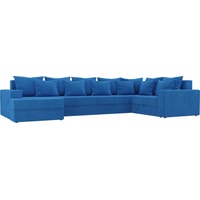 П-образный диван Mebelico Мэдисон-П 106878 (правый, голубой)
