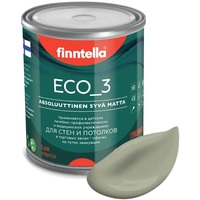 Краска Finntella Eco 3 Wash and Clean Suojaa F-08-1-1-LG78 0.9 л (серо-зеленый)