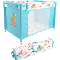 Кроватка для кукол Mary Poppins Олененок 68573 (голубой)