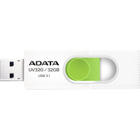 USB Flash ADATA UV320 32GB (белый/зеленый)
