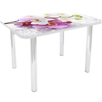 Кухонный стол Solt №3 110x70 (кромка белая/ноги белые)