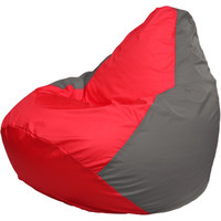 Кресло-мешок Flagman Груша Макси Г2.1-173 (серый/красный)