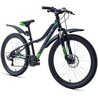 Велосипед Forward Twister 24 2.0 disc 2021 (черный)