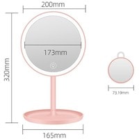 Косметическое зеркало ShineMirror TD-020 (розовый)