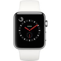 Умные часы Apple Watch Series 3 LTE 42 мм (сталь/белый)