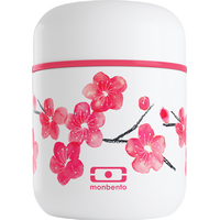 Термос для еды Monbento MB Capsule blossom 25024002 280 мл (белый/розовый)