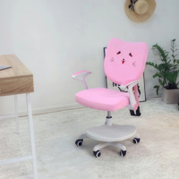 Компьютерное кресло AksHome Catty White (котенок розовый)