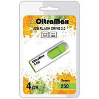USB Flash OltraMax 250 4GB (зеленый) [OM-4GB-250-Green]