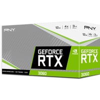 Видеокарта PNY GeForce RTX 3060 Uprising Dual Fan 12GB GDDR6 VCG306012DFMPB