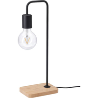 Настольная лампа Ikea Твэрханд 905.108.94 (черный/бамбук)