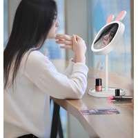 Косметическое зеркало ShineMirror TD-011 (белый/розовый)