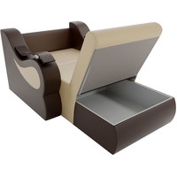 Кресло-кровать Лига диванов Меркурий 100685 60 см (бежевый/коричневый)