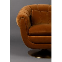 Интерьерное кресло Dutchbone Member (коричневый/золотистый) в Могилеве