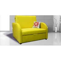 Кресло-кровать Divanta Премьер 3-1 80 см (велюр, желтый)