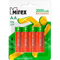Аккумулятор Mirex AA 2000mAh 4 шт HR6-20-E4