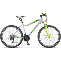Велосипед Stels Miss 5000 V 26 V050 р.16 2021 (серебристый/салатовый)