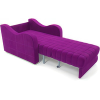 Кресло-кровать Мебель-АРС Барон №4 (микровельвет, фиолетовый)