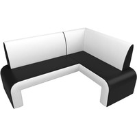 Угловой диван Лига диванов Кармен правый 28508 (экокожа черный/белый)