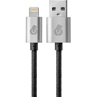 Кабель uBear Cord USB Type-A - Lightning DC01BL01-I5 (1 м, черный)