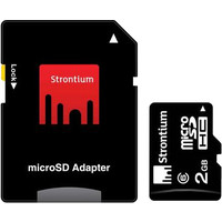 Карта памяти Strontium microSDHC (Class 6) 2GB + SD адаптер [SR2GTFC6A]