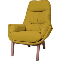 Интерьерное кресло Шелтер-Мебель Бронкс (ножки - цвет натур. дерево, цвет ткани - 011)