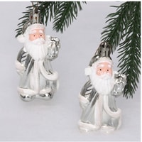 Елочная игрушка Серпантин Дед Мороз в кафтане 2 шт (серебристый) 916-0226