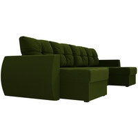 П-образный диван Лига диванов Сатурн 100988 (зеленый)
