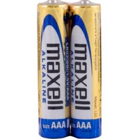 Батарейка Maxell Alkaline AAA 2 шт (в пленке)