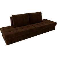 Модульный диван Лига диванов Сплит 101954 (коричневый)
