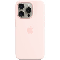 Чехол для телефона Apple MagSafe Silicone Case для iPhone 15 Pro (светло-розовый)