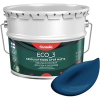 Краска Finntella Eco 3 Wash and Clean Sininen Kuu F-08-1-9-LG256 9 л (синий)