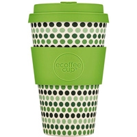 Многоразовый стакан Ecoffee Cup Green Polka 0.40л