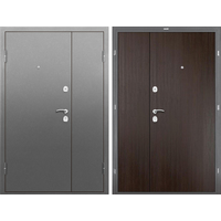 Металлическая дверь Промет Спец DL Полуторка 205x125 (антик серебро/венге, левый)