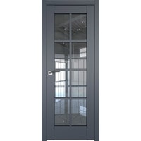 Межкомнатная дверь ProfilDoors 101U L 80x200 (антрацит/стекло прозрачное)