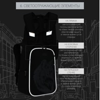 Школьный рюкзак Grizzly RB-153-4/1 (черный)