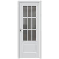 Межкомнатная дверь ProfilDoors 104U L 90x200 (аляска, стекло графит)