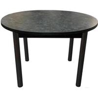 Кухонный стол Solt 110х100-38 (костило темный/ноги круглые черные)