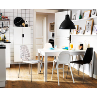 Кухонный стол Ikea Бьюрста (белый) [003.588.29]