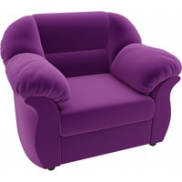 Интерьерное кресло Лига диванов Карнелла 105845 (микровельвет, фиолетовый)